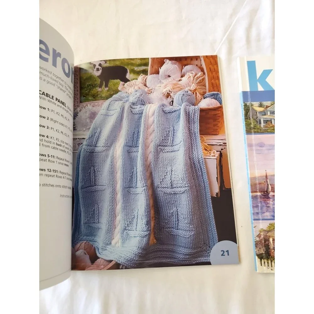 Knit Along With Debbie Macomber Cedar Cove & Shop on Blossom Street Book Lot - Picture 3 of 10